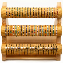 W10 GRAND PRÉSENTOIR ESCALIER TUBE BOIS