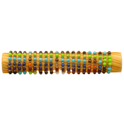 BRACELET FSI61 PIERRE CHAKRA 8 MM - 1 TUBE BOIS (30cm)