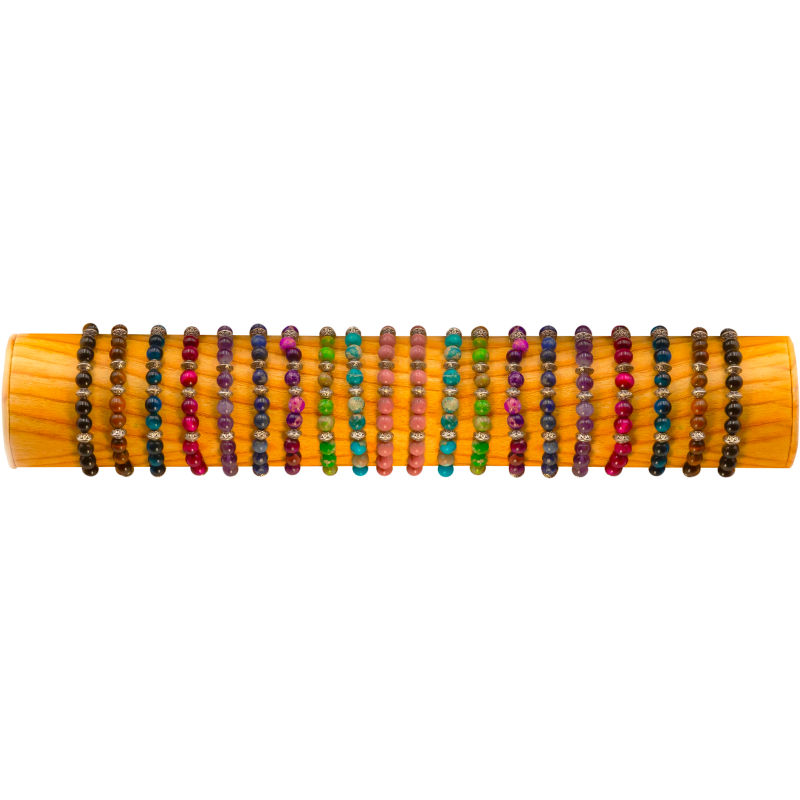 BRACELET FSI63 PIERRE CLASSIQUE 6MM - 1 TUBE BOIS (30cm)