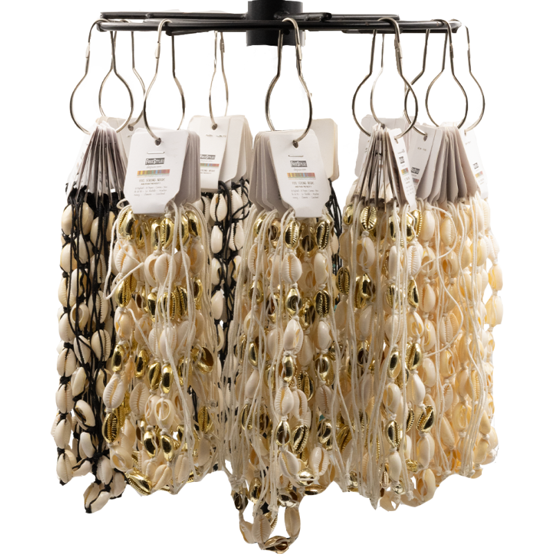 COLLIER FSI20 COQUILLAGE - 1 ÉTOILE COUPÉE NEW / 8pcs X 10 CROCHETS
