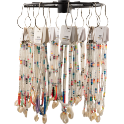 COLLIER FSI09 FIMO COQUILLAGE - 1 ÉTOILE COUPÉE NEW / 5pcs X 5 CROCHETS