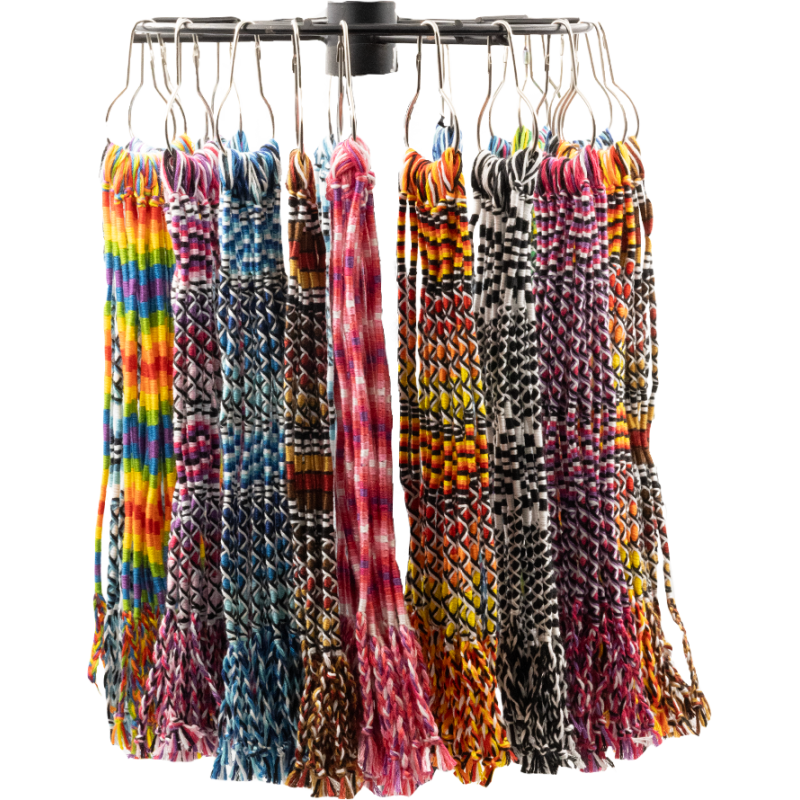 BRACELET A VOEUX CHEVILLERE - ÉTOILE COUPÉE NEW / 20pcs X 20 CROCHETS BRACELET A VOEUX CHEVILLERE - ÉTOILE COUPÉE NEW / 20pcs X 20 CROCHETS