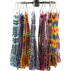 BRACELET A VOEUX CHEVILLERE - 1 ÉTOILE COUPÉE NEW / 20pcs X 15 CROCHETS