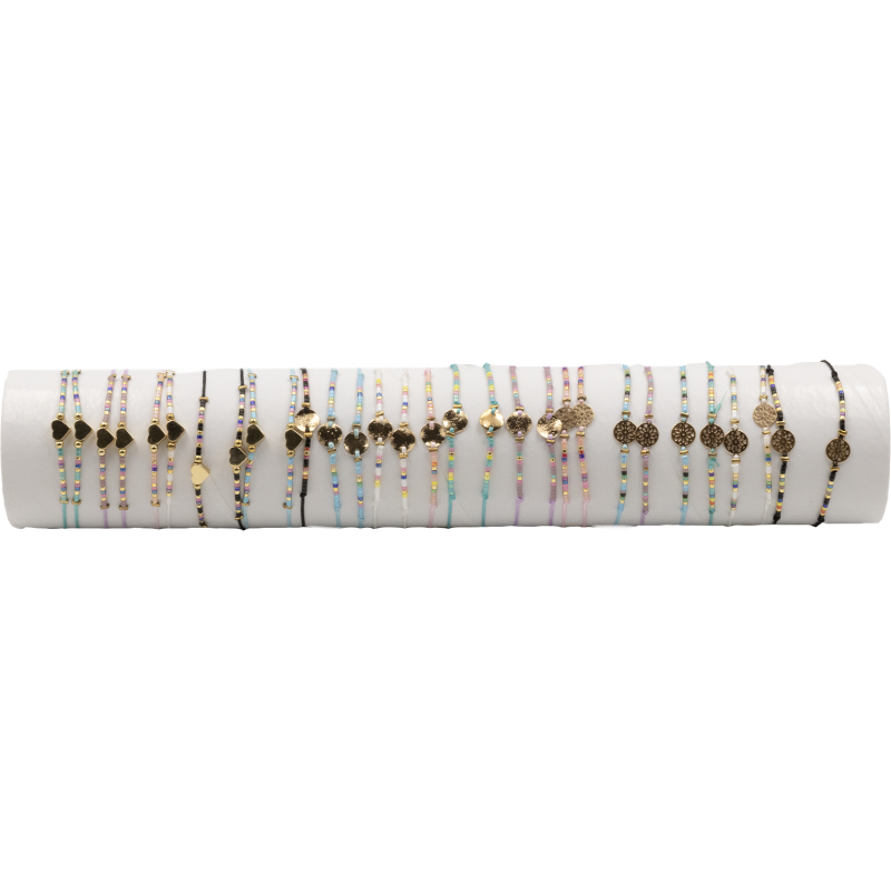 BRACELET S FIONA No 2 COEUR - 01 TUBE (30cm)