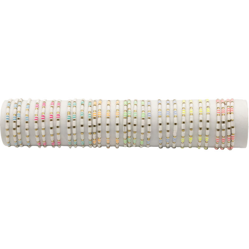 BRACELET FSI72 FIMO PEARL PLAT FLUO - 01 TUBE (30cm)