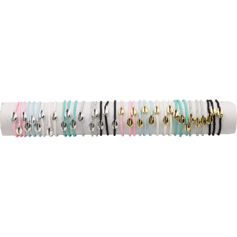 BRACELET FSI18 S COQUILLAGE DORÉ - 01 TUBE (40cm)
