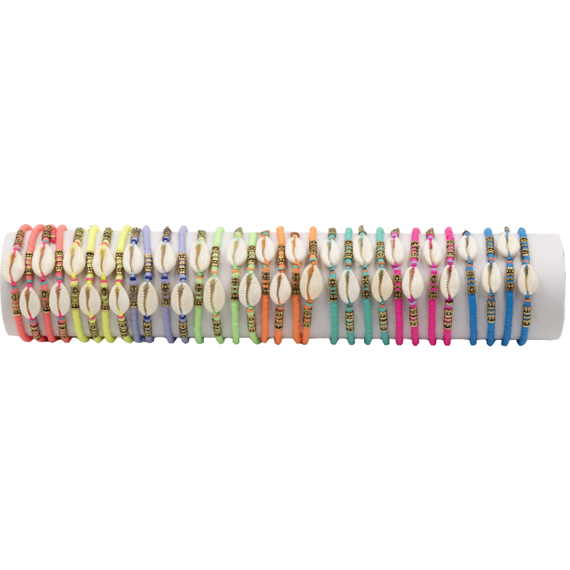 BRACELET FSI68 FIMO FLUO COQUILLAGE - 01 TUBE (30cm)