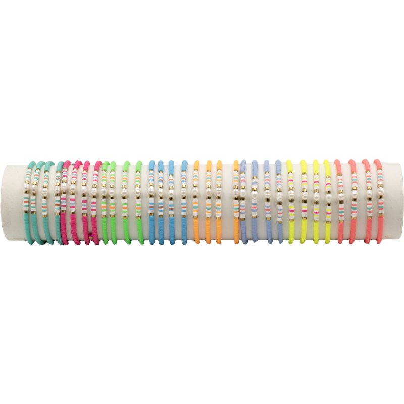 BRACELET FSI71 FIMO PEARL FLUO - 01 TUBE (30cm)