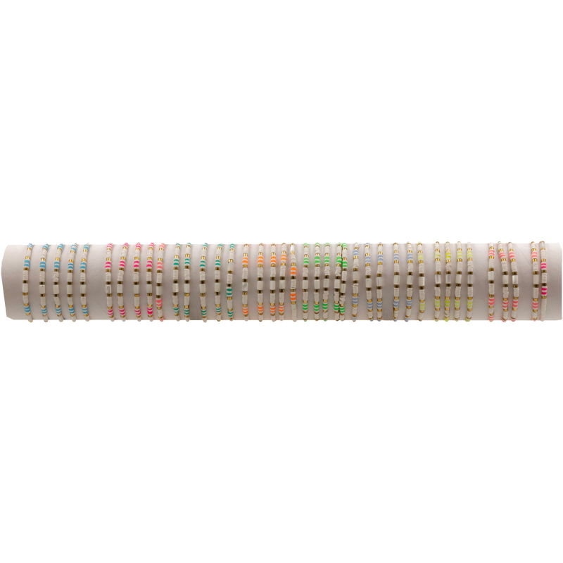 BRACELET FSI72 FIMO PEARL PLAT FLUO - 01 TUBE (40cm)