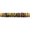 BRACELET FSI44  PIERRE CHAKRA 6MM - 1 TUBE BOIS (40cm)