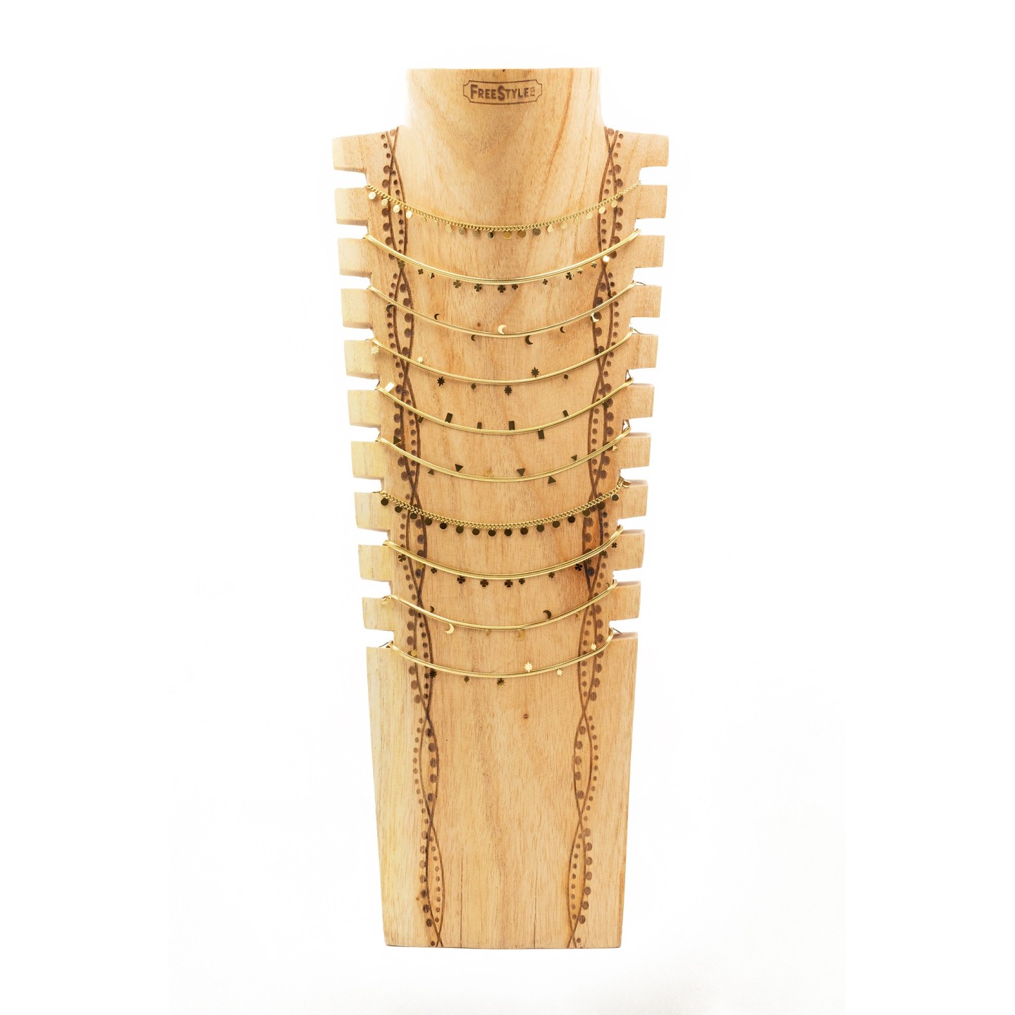 COLLIER CN02 (6 modeles) - COU EN BOIS N25