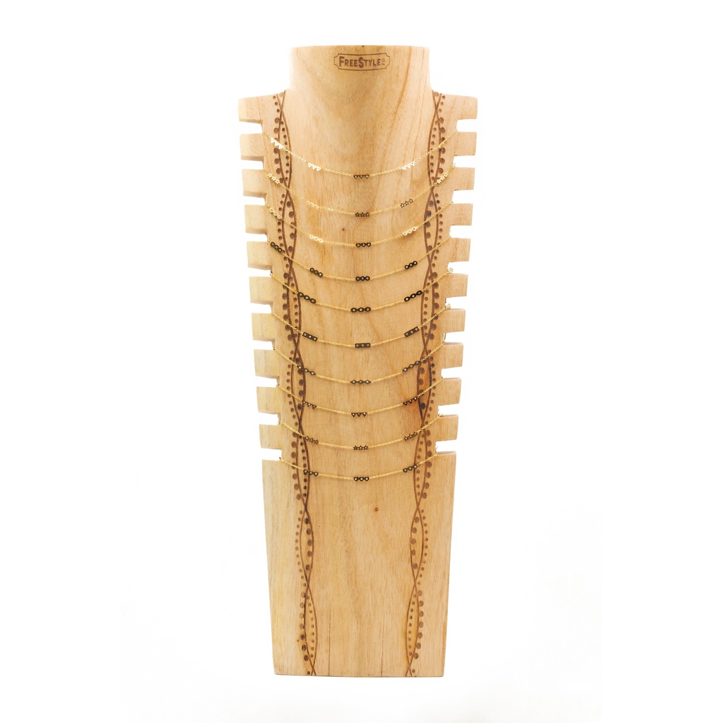 COLLIER CN03 (7 modeles) - COU EN BOIS N25