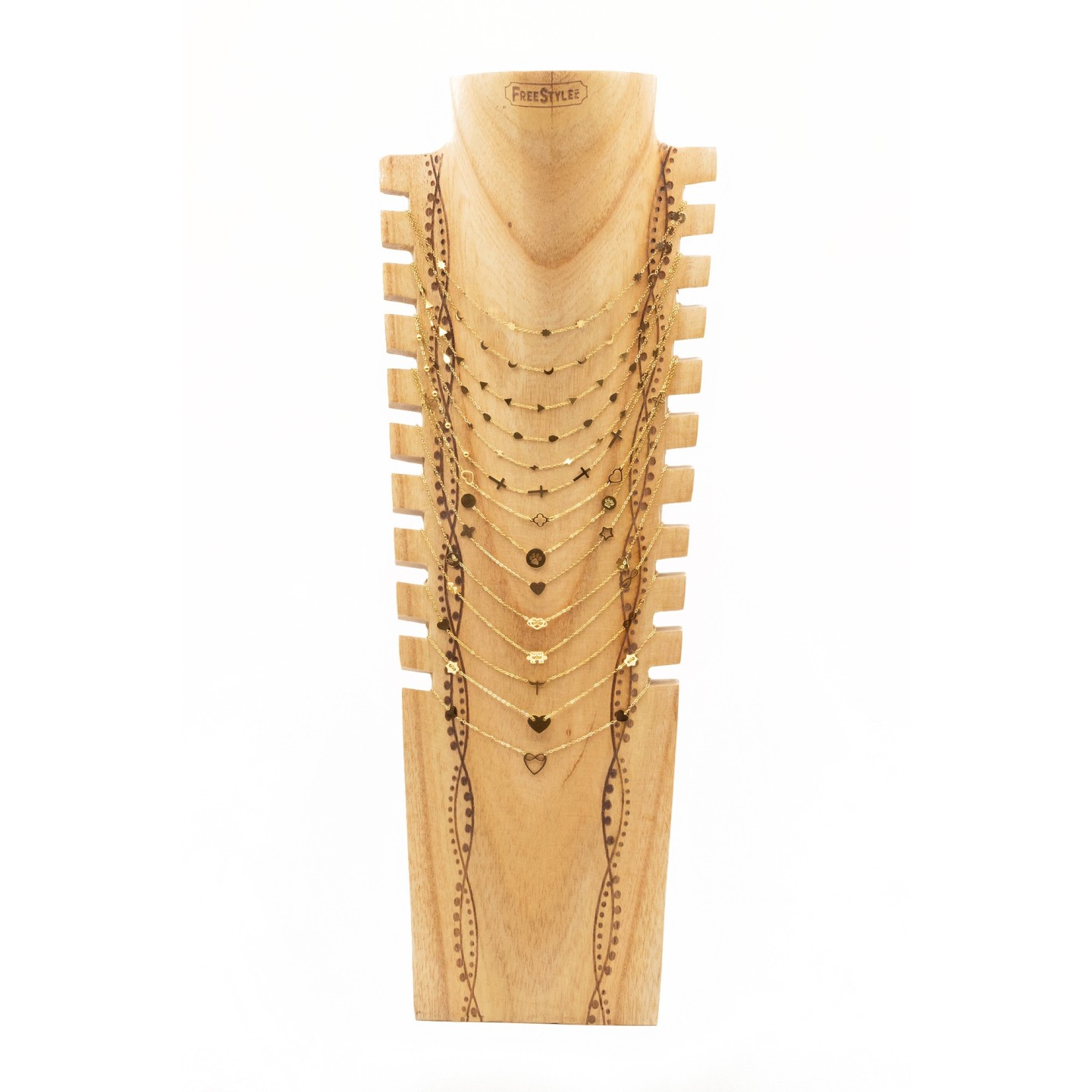 COLLIER CN06 (14 MODELES) - COU EN BOIS N25