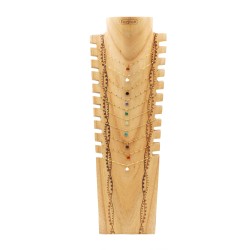 COLLIER CN07 (8 MODELES) - COU EN BOIS N25
