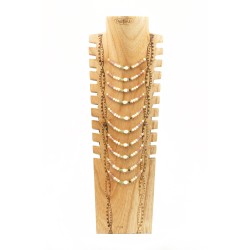 COLLIER JC02 (1 modeles) - COU EN BOIS N25