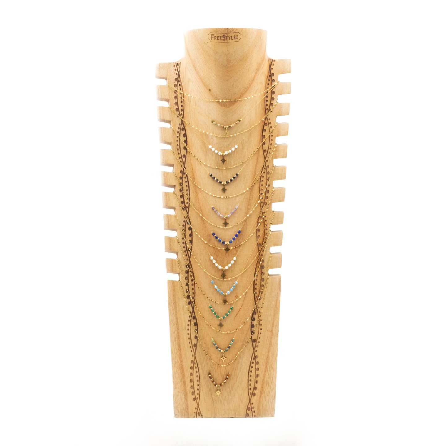 COLLIER JC04 (10 modeles) - COU EN BOIS N25 COLLIER JC04 (10 modeles) - COU EN BOIS N25