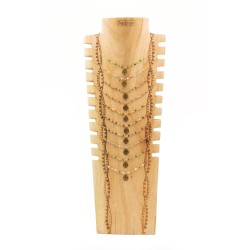 COLLIER JC07 (8 modeles) - COU EN BOIS N25