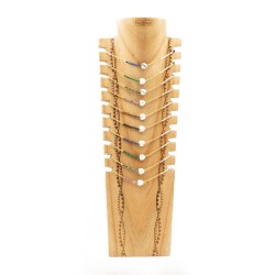 COLLIER JC05 (6 modeles) - COU EN BOIS N25