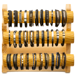 BRACELET JL ( 1 a 15 ) - 3 TUBES BOIS (30cm)