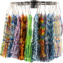BRACELET A VOEUX ENFANT - 1 ÉTOILE COUPÉE NEW / 20pcs X 25 CROCHETS