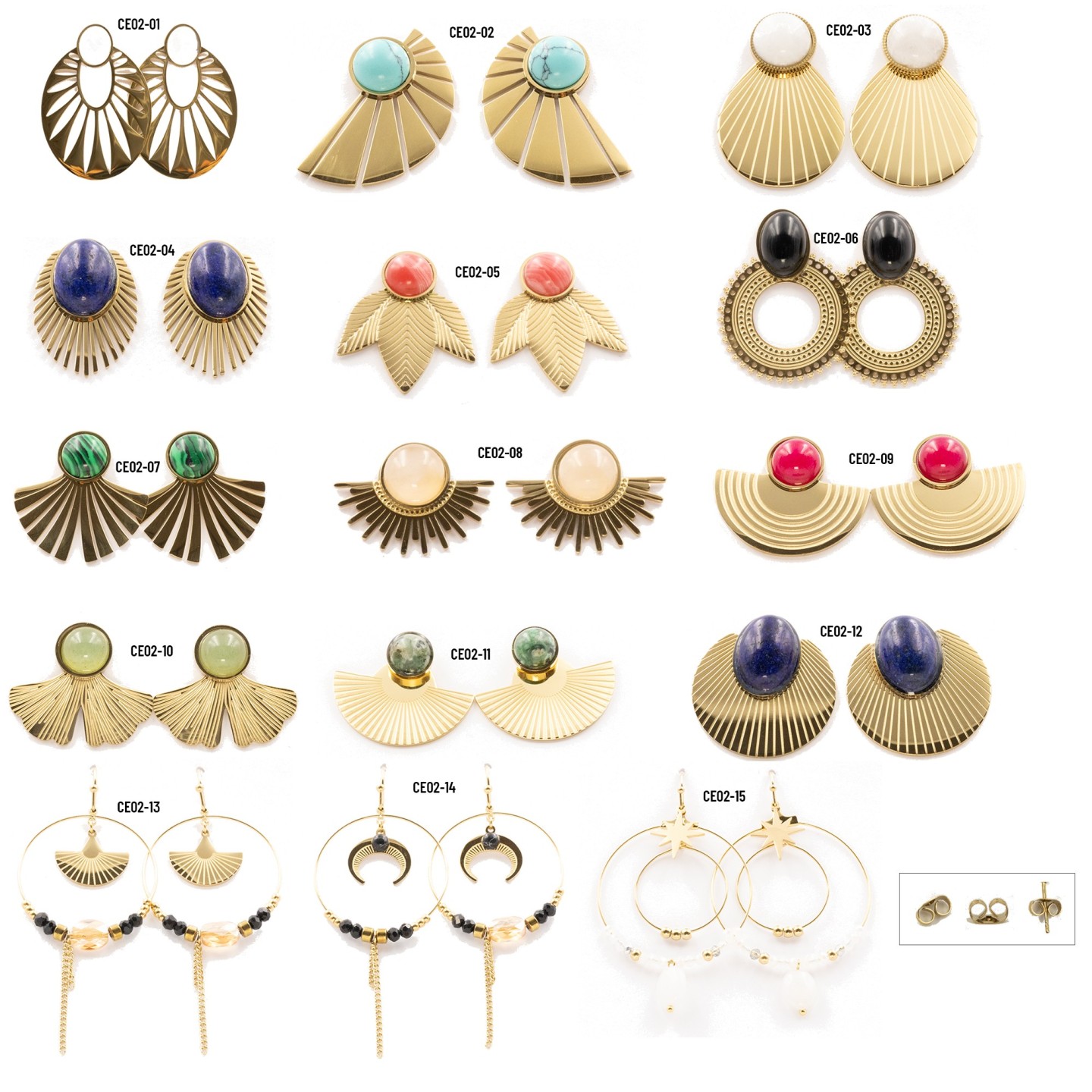 BOUCLE D OREILLE CE02 - RÉASSORT B to B