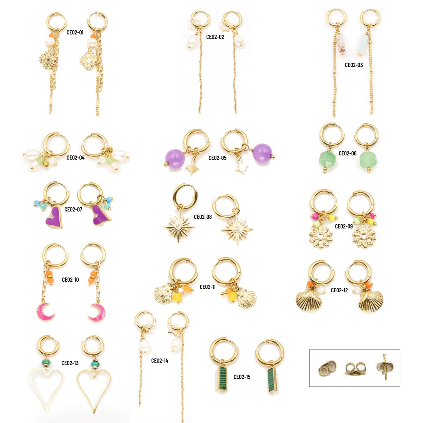 BOUCLE D OREILLE CE05 - RÉASSORT B to B