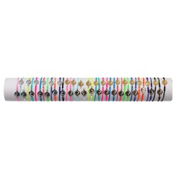 BRACELET WS03 VAGUE FLUO - 05 TUBES (40cm)