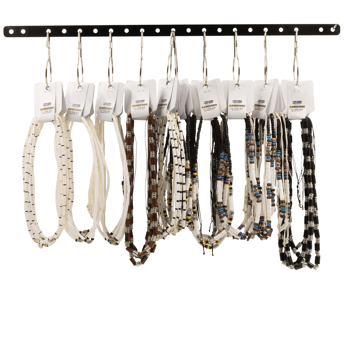 COLLIER INDO - 10 CROCHETS SUR BARRE