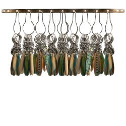 PORTE CLEF SURF - 10 CROCHETS SUR BARRE