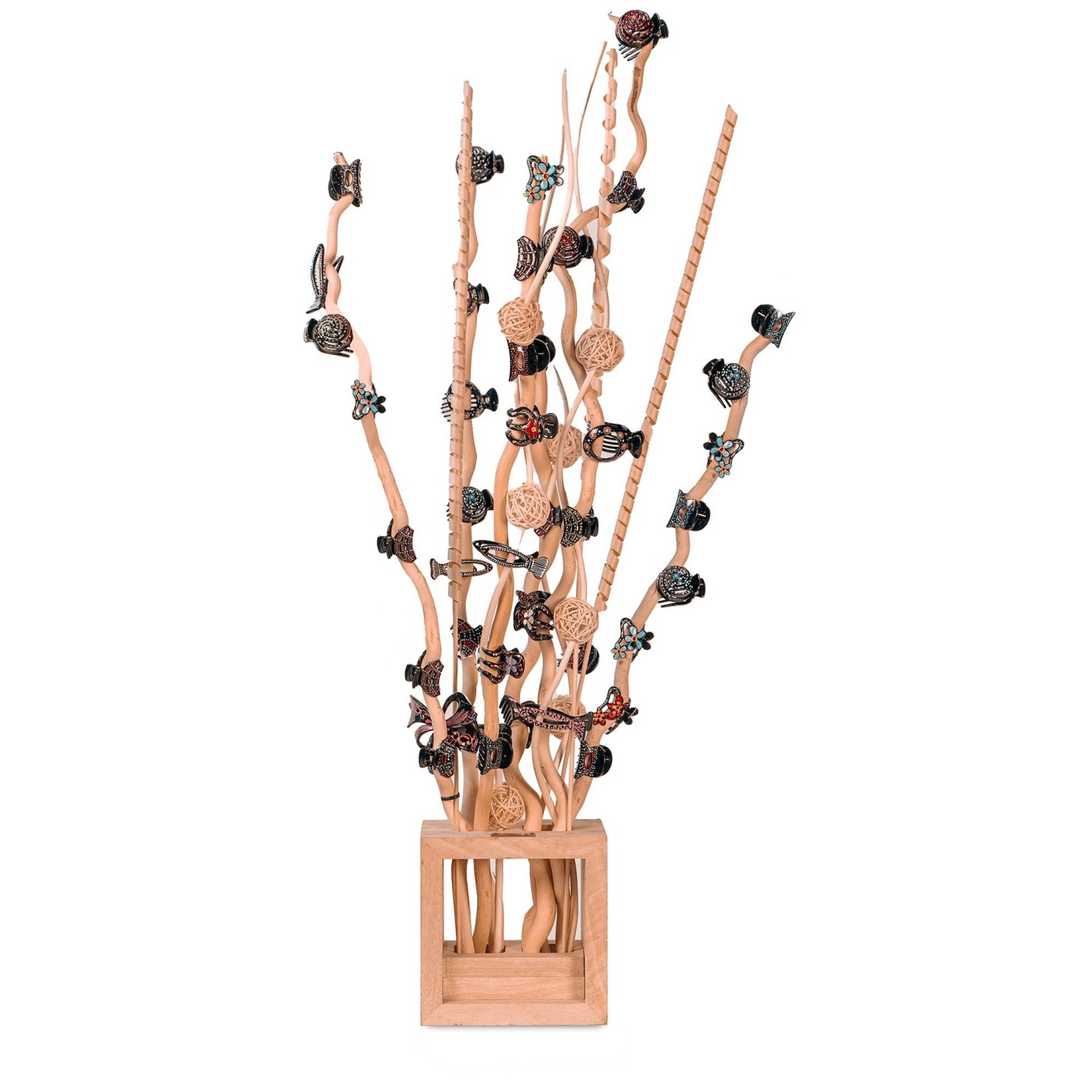 B75A CUBE BOIS DOUBLE AVEC BOIS FLOTTÉ