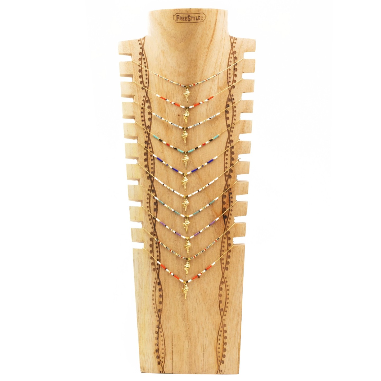COLLIER CN08 - COU EN BOIS