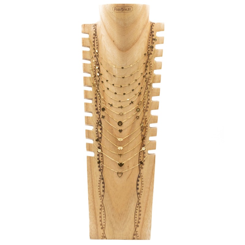 COLLIER CN06 - COU EN BOIS