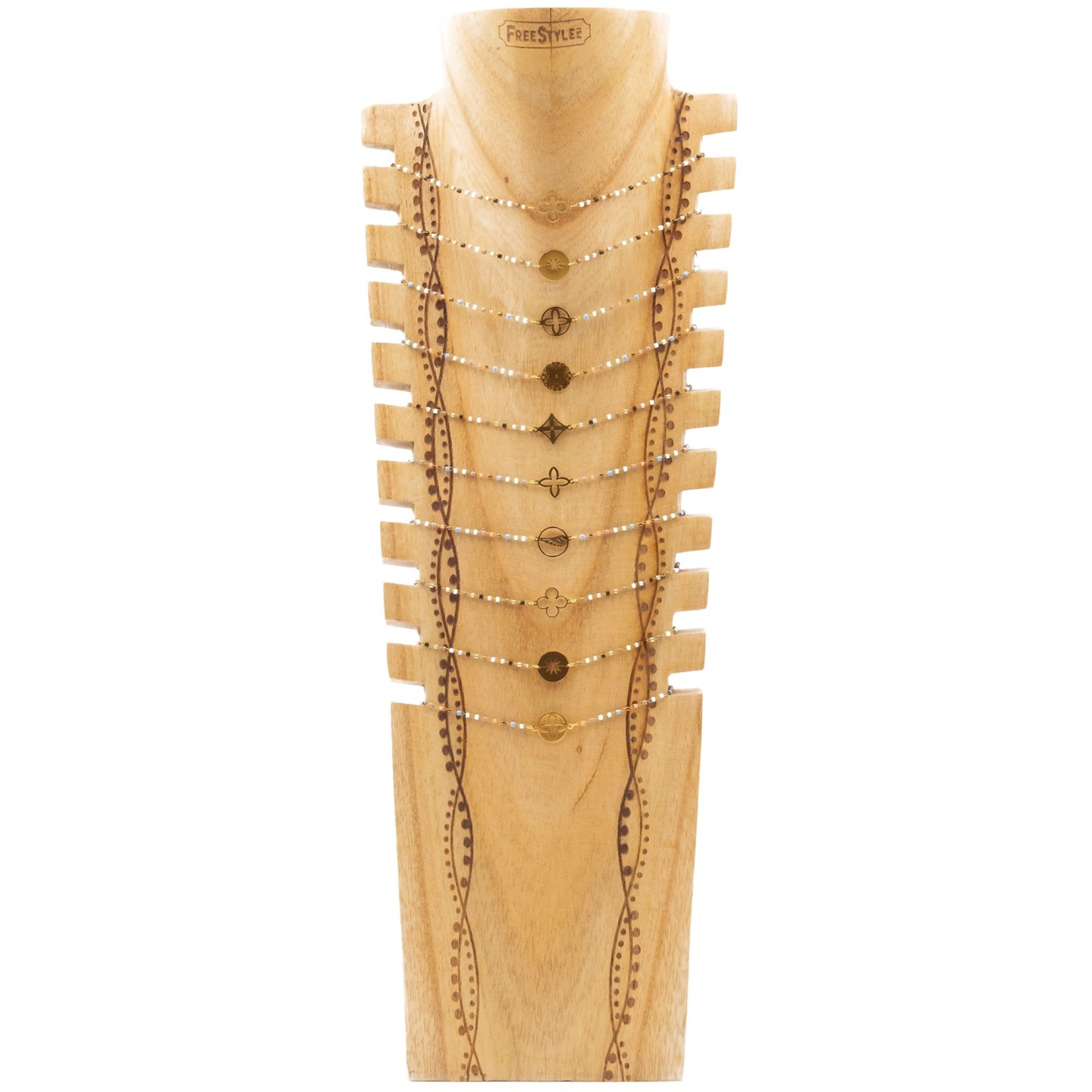 COLLIER CN04 - COU EN BOIS