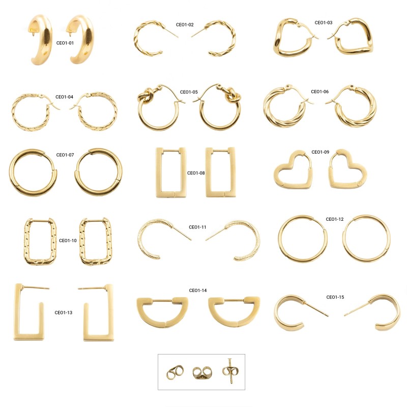 BOUCLE D'OREILLE CE01 - RÉASSORT