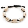 BRACELET COQUILLAGE NOIR ET BLANC FSI19 - TUBE 30cm