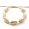 BRACELET COQUILLAGE NOIR ET BLANC FSI19 - TUBE 40cm