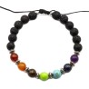 BRACELET PIERRE CHAKRA FSI61 - TUBE BOIS 40cm