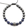 BRACELET PIERRE HOMME - TUBE BOIS 40cm