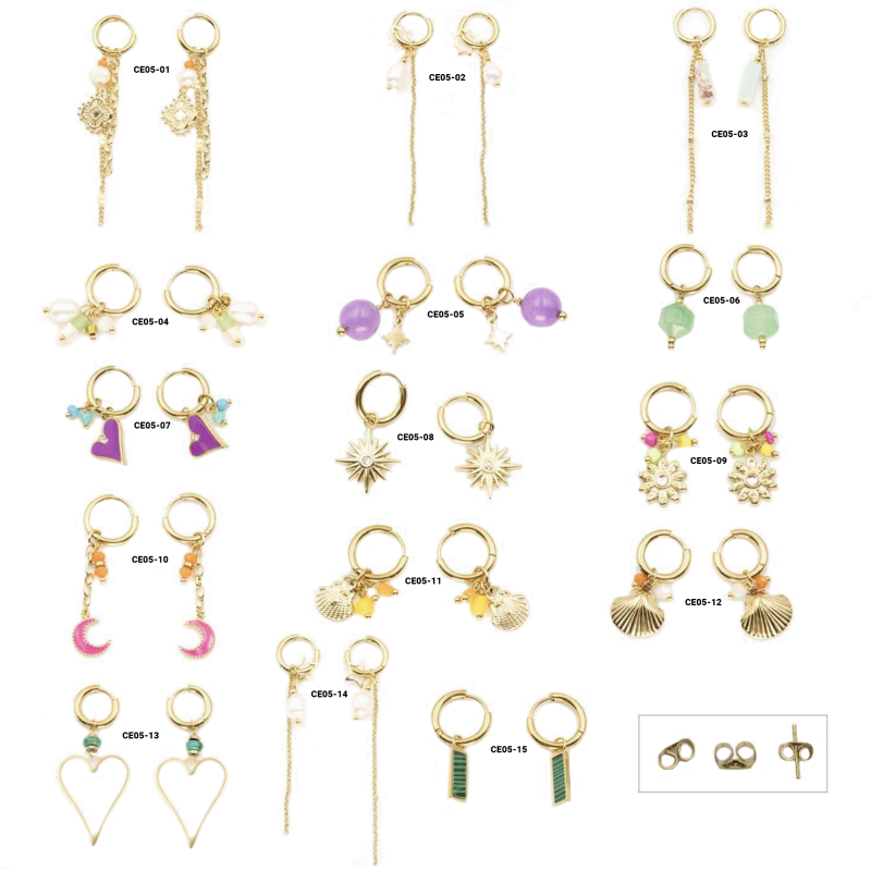 BOUCLE D'OREILLE CE05 - RÉASSORT