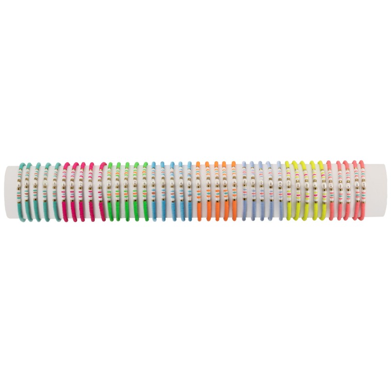 BRACELET FIMO PEARL FLUO FSI71 - TUBE 40cm