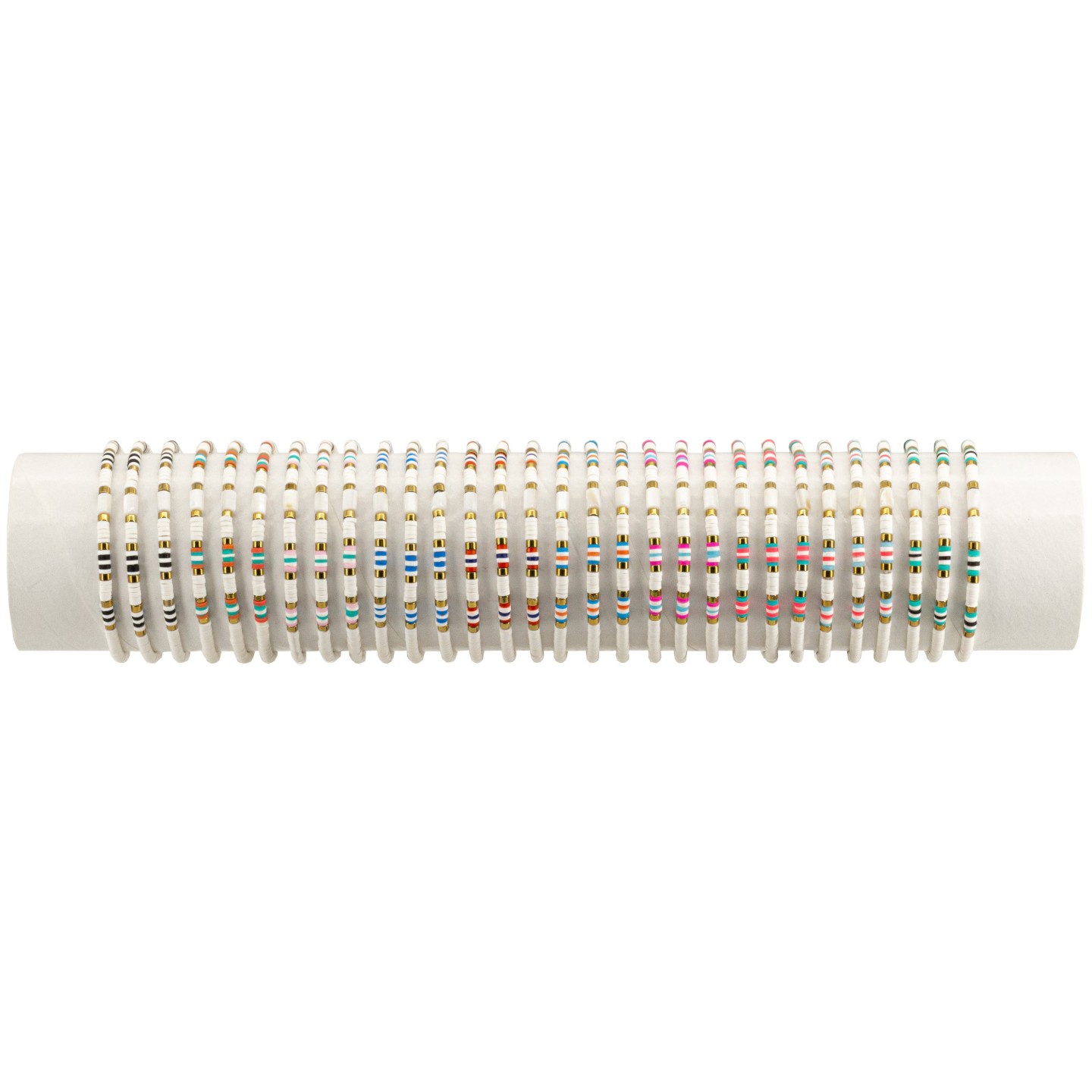 BRACELET FIMO PEARL PLAT FSI58 - TUBE 30cm