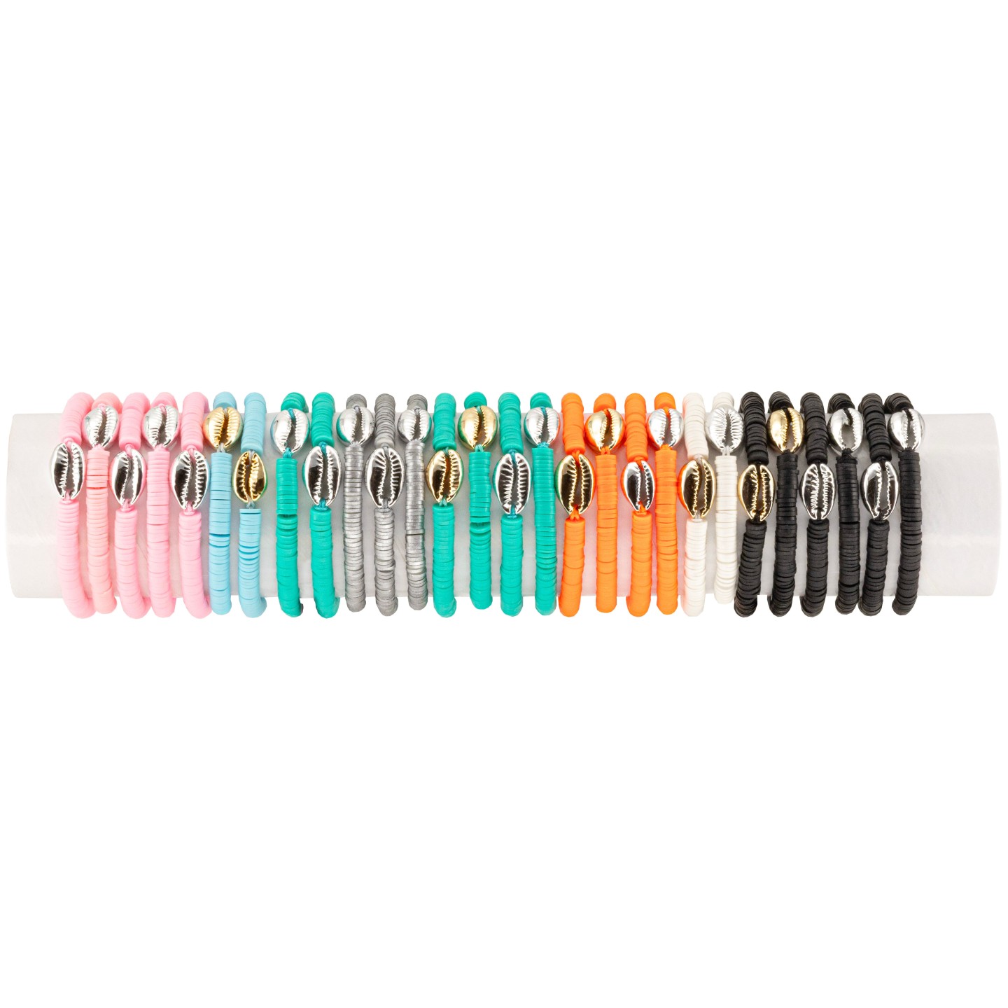 BRACELET COQUILLAGE DORÉ FSI18 - TUBE 30cm