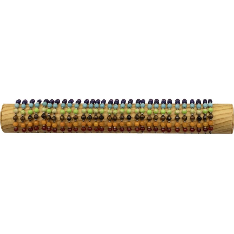 BRACELET PIERRE CHAKRA 7 PIERRES FSI45 - TUBE BOIS 40cm