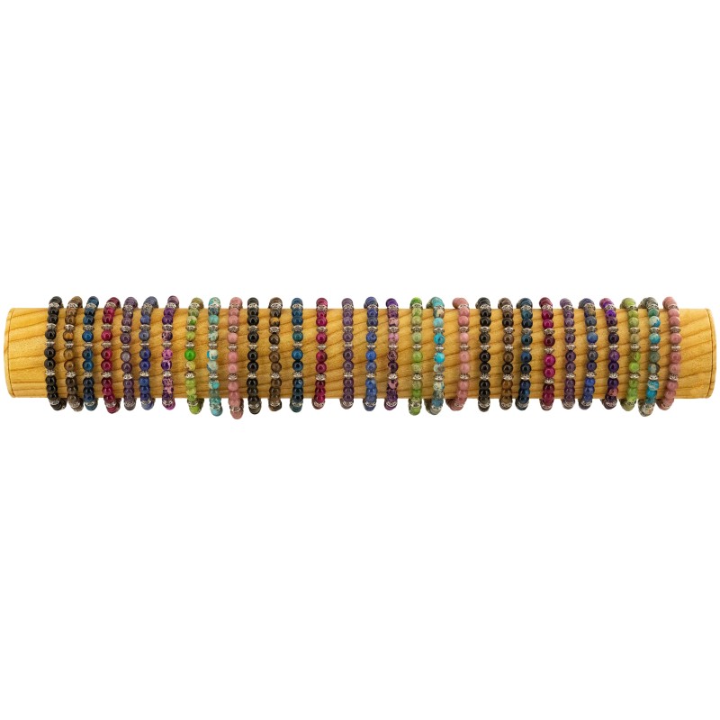 BRACELET PIERRE CLASSIQUE FSI63 - TUBE BOIS 40cm
