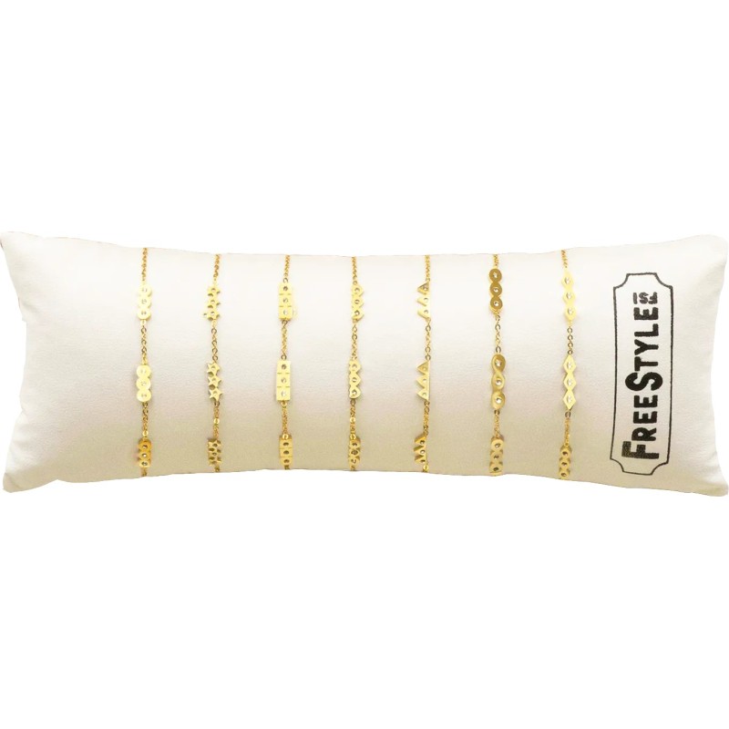 bracelets chics dorés en acier inoxydable avec pendentifs