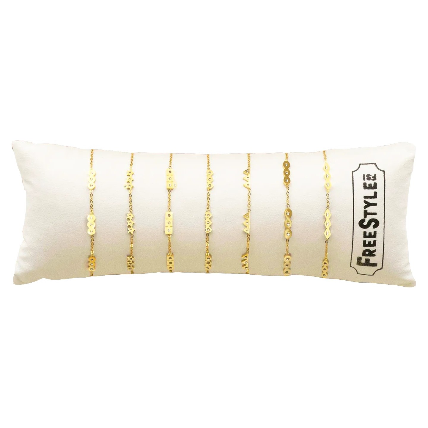 bracelets chics dorés en acier inoxydable avec pendentifs