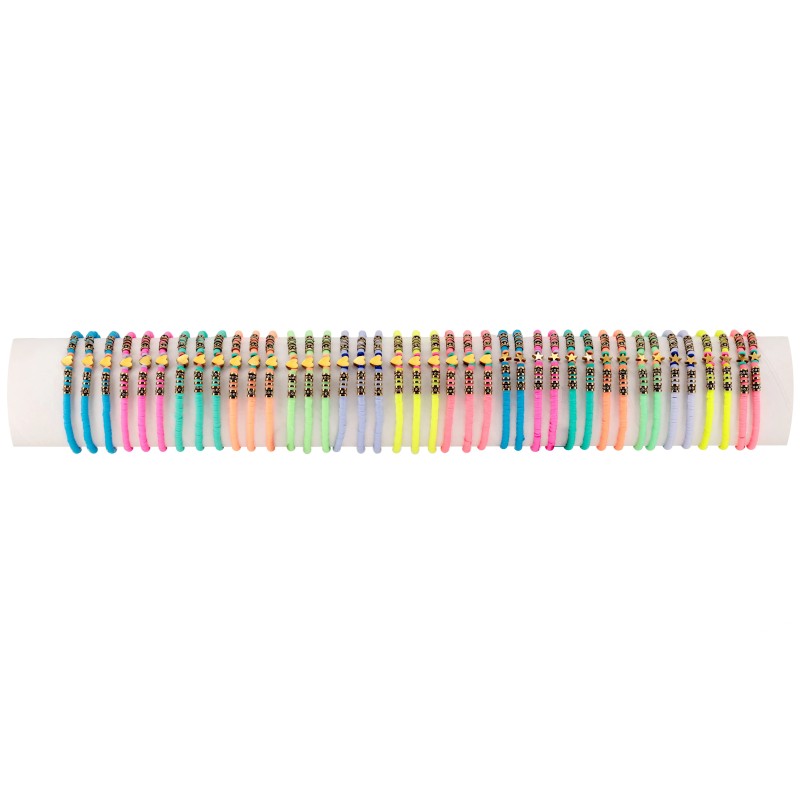 Bracelet Fimo coeur étoile fluo - FREESTYLE FSI