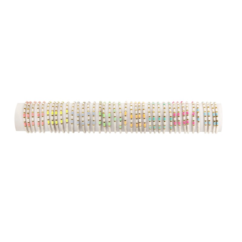 Bracelet Fimo plat fluo et blanc - FREESTYLE FSI