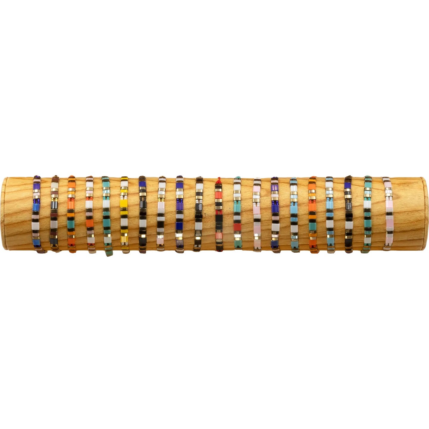 BRACELET JAP PLAT FSI39 - TUBE BOIS 40cm