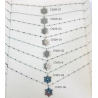 COLLIER CN09 FLOCON ARGENT (16 MODELES) - 01 COU EN BOIS N25